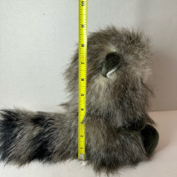 Aurora Raccoon Stuffed Animal Long Frosted Faux Fur Plush 2018 - Picture 4 of 4